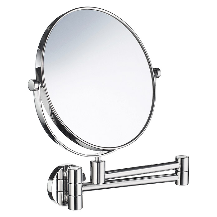 SMEDBO Kosmetikspiegel (Vergrösserung: 5-fach, Durchmesser: 20 cm, Chrom,  Hochglanz)