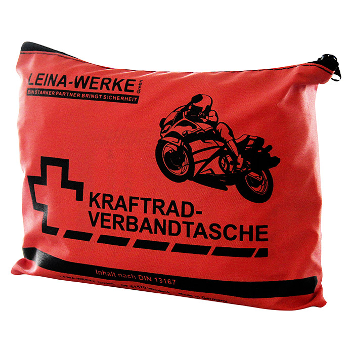 UniTEC Motorrad Verbandtasche (L x B x H: 15 x 4 x 21 cm, Rot)
