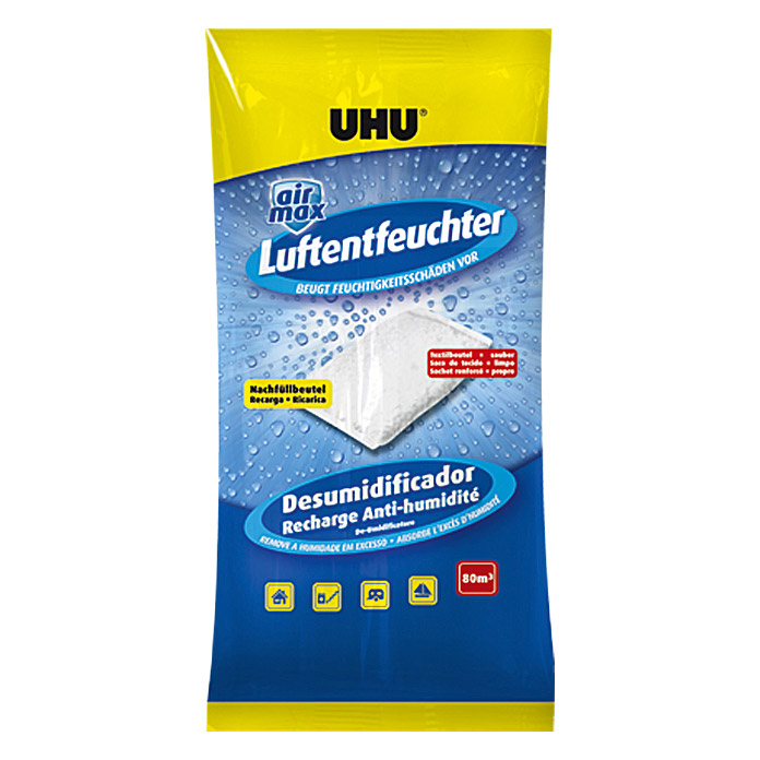 UHU : Recharge pour absorbeur d'humidité - 450 G