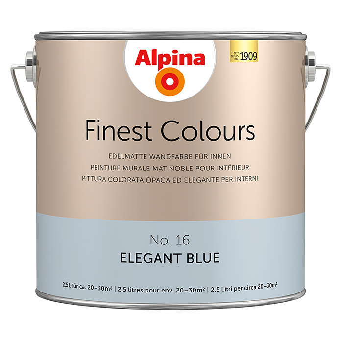 Alpina Finest Colours Wandfarbe Elegant Blue