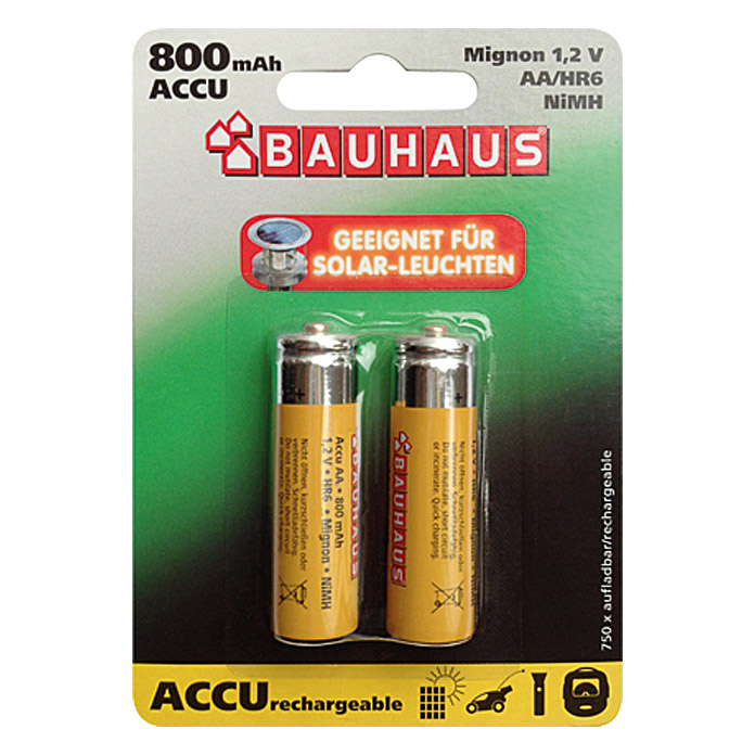 Piles rechargeables BAUHAUS Mignon AA