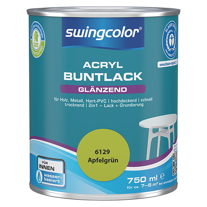 swingcolor Acryl Buntlack Apfelgrün glänzend