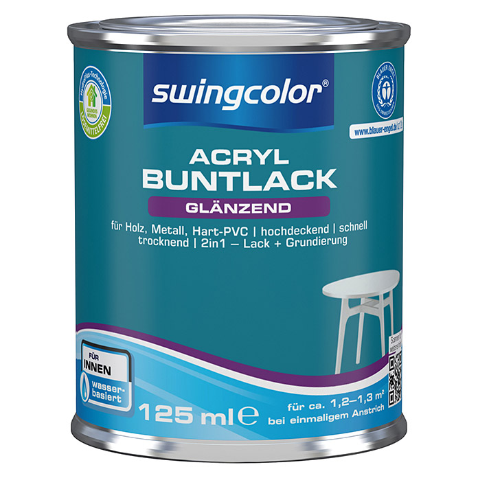 swingcolor peinture acrylique bleu pigeon brillante