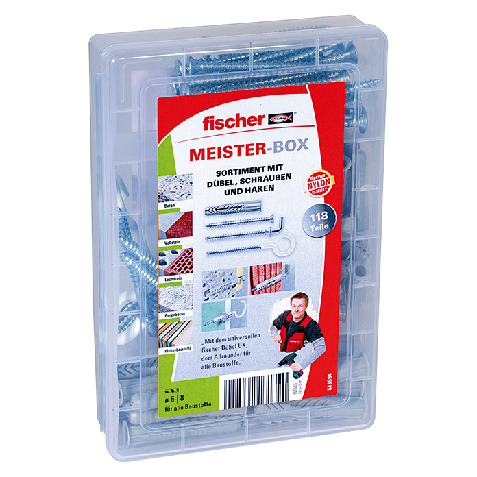 fischer Set di tasselli universali UX / R Meister-Box