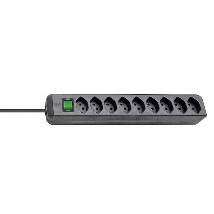 Brennenstuhl Multiprise Eco-Line 3 Prises + Interrupteur 1,5m Noir