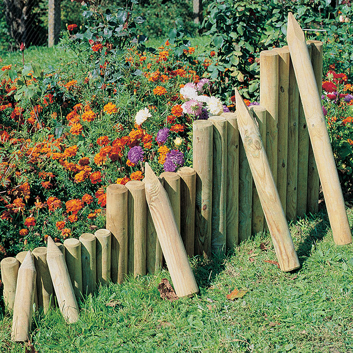 Poteau extrémité avec rainures 30 mm pour clôture et palissade bois